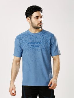 Black Panther - Men's Steel Blue Acti Fit T-Shirt