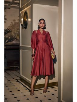 nona - Womens Red Dress
