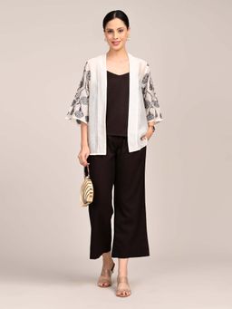 Saltpetre - Womens Multi-Color Top with Pant and Shrug