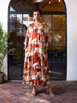 The Rune Studio - Womens Maroon Dress