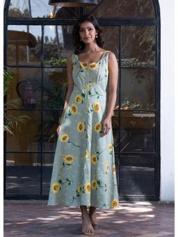 The Rune Studio - Womens Green Dress