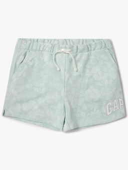 GAP - Blue Girl's Floral Print Mid Rise Shorts
