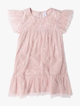 GAP - Pink Girl's Polka Dots Tiered Dress