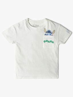 GAP - White Boy's Disney Graphic Print Half Sleeves T-Shirt