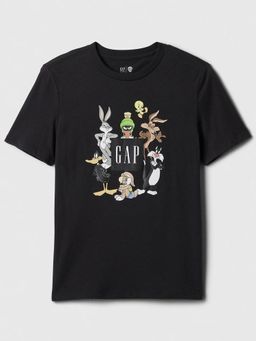 GAP - Black Graphic Print Looney Toons Half Sleeve T-Shirt
