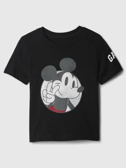 GAP - Black Disney Graphic Print Half Sleeve T-Shirt