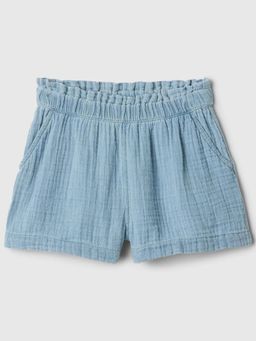 GAP - Blue Girl's Textured Mid Rise Shorts