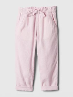 GAP - Pink Girl's Mid Rise Paper bag Trousers
