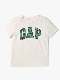 GAP - White Boy's Logo Print T-Shirt