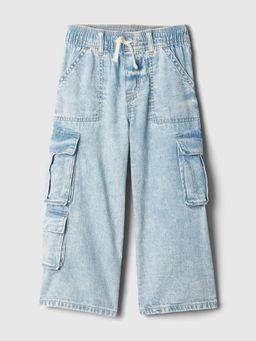 GAP - Blue Girl's Mid Rise Cargo Jeans