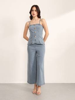 Kazo - Women's Grey Ingredient Jumpsuit