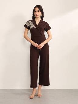 Kazo - Women's Brown Stellar Jumpsuit