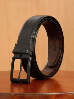 Teakwood - Leather Men Reversible Belt Black & Brown