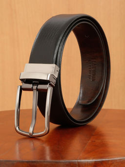 Teakwood - Leather Men Reversible Belt Black & Brown