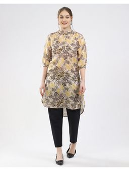 Monte Carlo - Beige Women Round Neck Kurti