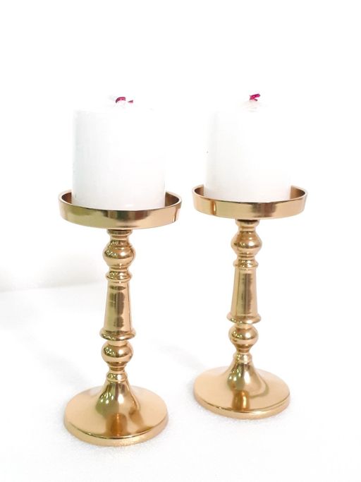 CasaGold Diana Candle Holder Stand for Home Decor Set of 2