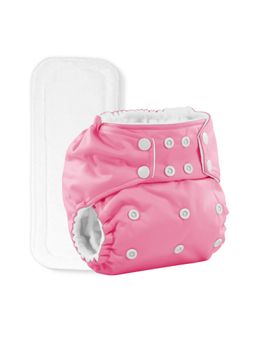 Moms Home - Reusable Cotton Pocket Diapers with Inserts Pink