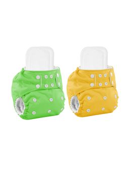 Moms Home - Reusable Cotton Pocket Diapers with Inserts Multi-Color
