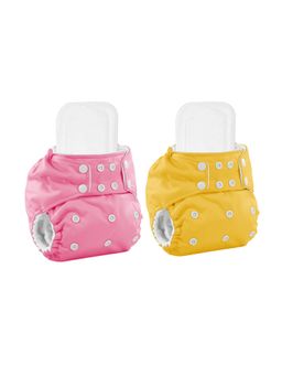 Moms Home - Reusable Cotton Pocket Diapers with Inserts Multi-Color