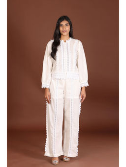 Jiraazi - Womens White Co-Ord (Set of 2)