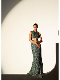 ITRH - Cleopatra Green Top with Skirt (Set of 2)