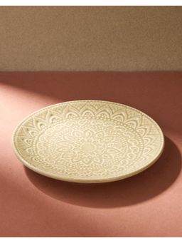 Fabindia - Olive Ceramic Hamza Quarter Plate