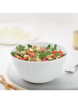 Larah by Borosil - 1 L Mixing N Serving Bowl Crockey For Gifting & Dining