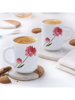 Larah by Borosil - 240ml 2Pcs Belle Tea-Coffee Mug Set