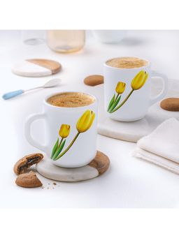 Larah by Borosil - 240ml 2Pcs Lyana Tea-Coffee Mug Set