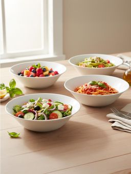 Larah by Borosil - 4Pcs Multipurpose Bowl