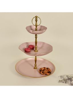 Living With Elan - Elan Kesar 3-Tier Cake Stand - Nude Gold