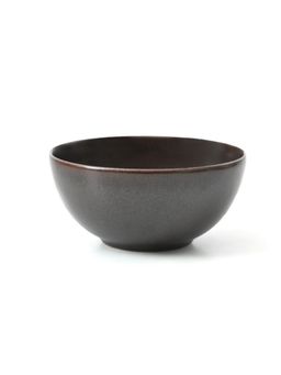 MESA - Brown Metallic Bowl Stoneware 16 cm (Pack of 2)