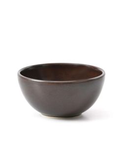 MESA - Brown Metallic Bowl Stoneware 14 cm (Pack of 2)