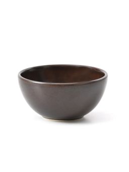 MESA - Brown Metallic Bowl Stoneware 10 cm (Pack of 6)