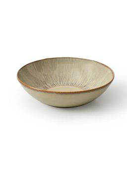 MESA - Agata Beige Pasta Bowl Stoneware 22 cm 1 Pc