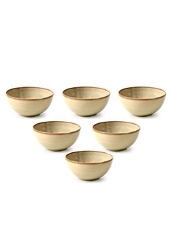 MESA - Agata Beige Bowl Stoneware (Pack of 6)