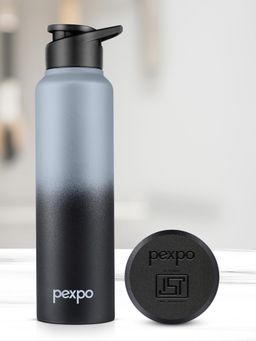 Pexpo - Craft Grey-Knight Black Ombre Stainless Steel Fridge Bottle - 750 ml