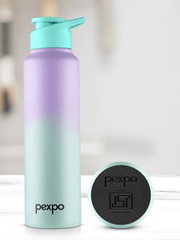 Pexpo - Craft Green-Purple Ombre Stainless Steel Fridge Bottle - 750 ml