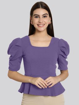 Twenty Dresses by Nykaa Fashion - Womens Purple Solid Valentino Top