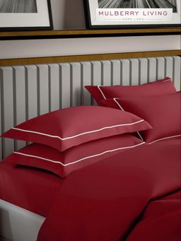 MULBERRY LIVING - Serenity Solids Pillow Covers - RED