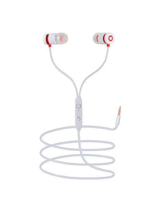 Swagme Bassboss IE004 in-Ear Wired Earphones with Mic (Red)