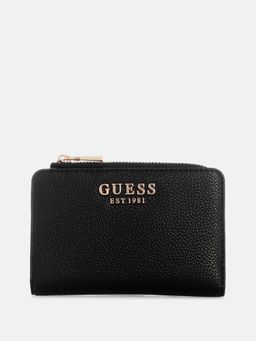Guess - Black Textured Zipper Yesba Wallet