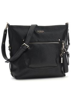 Guess - Black Solid Shoulder Bag
