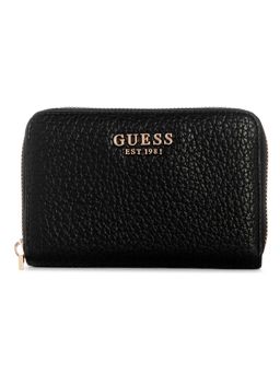 Guess - Black Textured Zipper Marsha Wallet