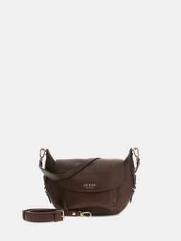 Guess - Brown Textured Magnet Shoulder Bag