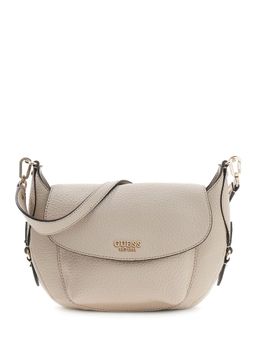 Guess - Beige Textured Magnet Shoulder Bag
