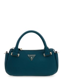 Guess - Teal Textured Satchel Bag with Detachable Strap