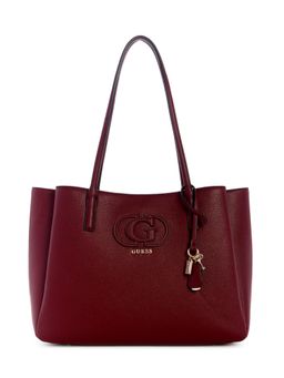 Guess - Burgundy Solid Magnet Tote Bag