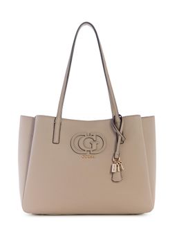 Guess - Beige Solid Magnet Tote Bag