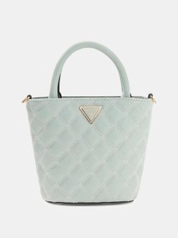 Guess - Green Textured Tote Bag